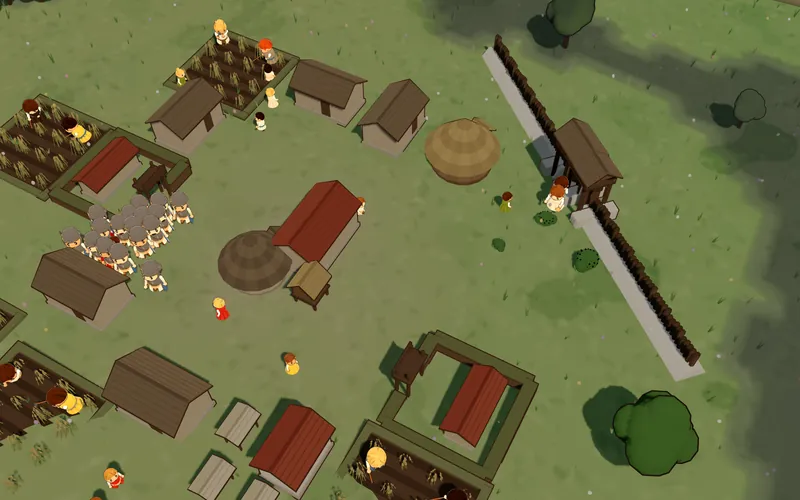 Flicco Britannia: a Roman villa with its fields, granary and market, and soldiers on the road